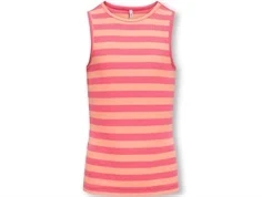 Kids ONLY tanktop camellia rose/salmon striber